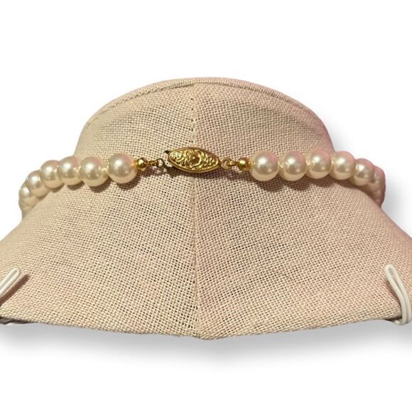 Long Faux Pearl Necklace - Picture 2 of 2